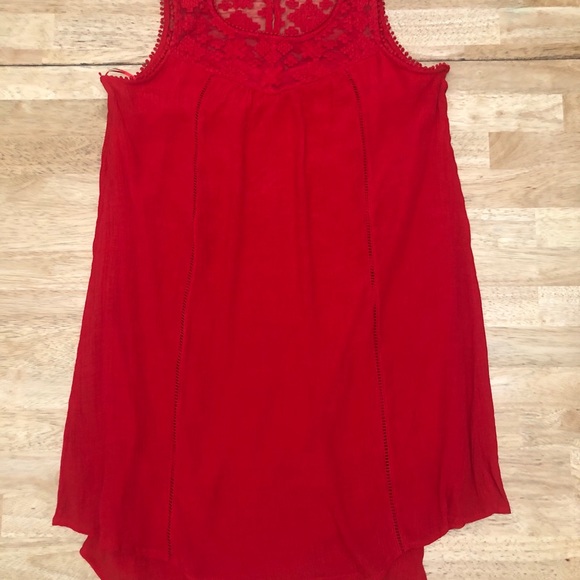 ❤️Beautiful❤️ Red lace sleeveless dress! - Picture 3 of 7